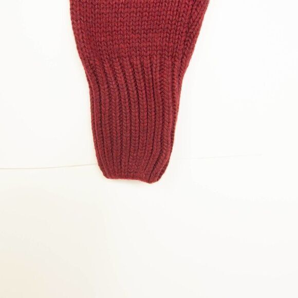 Eddie Bauer Turtleneck Striped cotton blend Sweater, Burgundy M - Picture 7 of 10